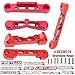 Aluminum Front Rear Suspension Arm Mount for Arrma 1/8 kraton/Outcast/Typhon 6s, 1/7 Felony/Infraction 6s Upgrade Part（Red）