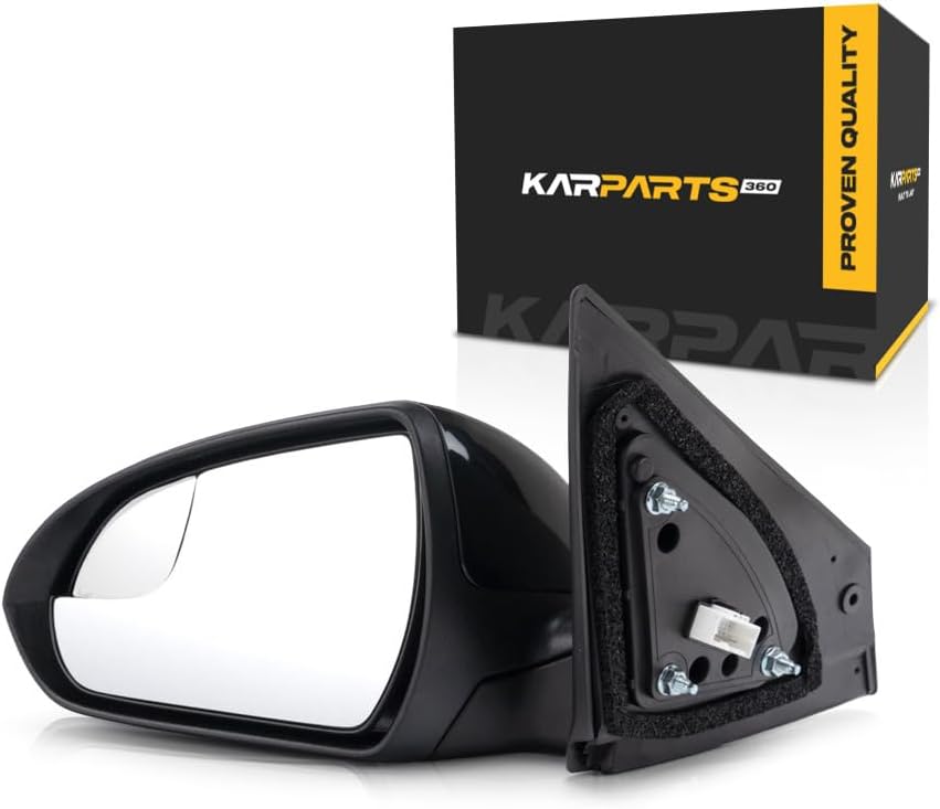 For Hyundai Elantra 2017 18 19 2020 Door Mirror Assembly Driver Side | Manual Folding | Power | Non-Heated | Paint to Match | Replacement For 87610-F3050 | HY1320224