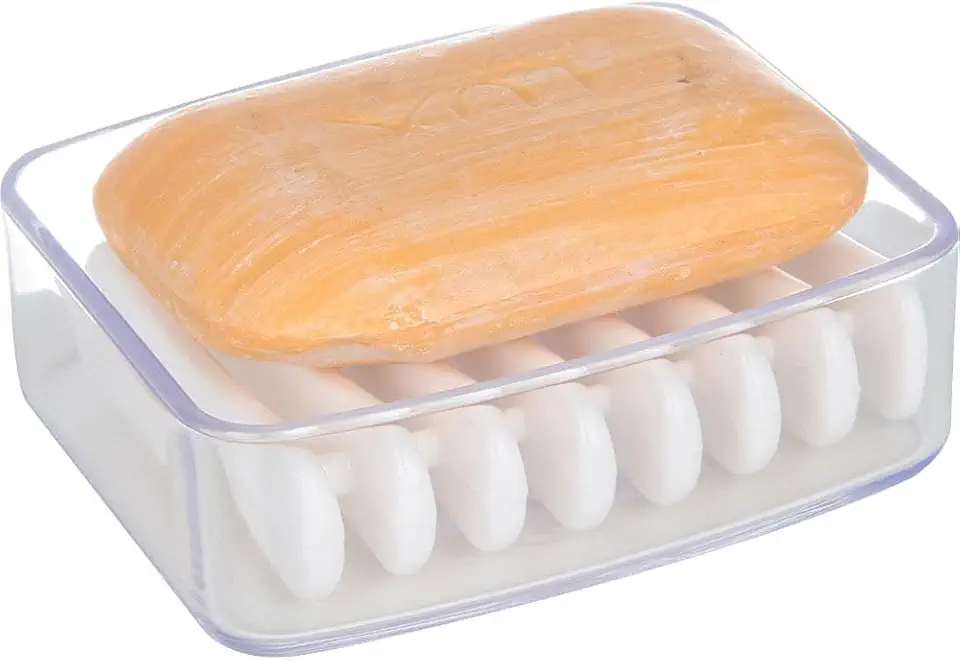 Saboneteira Splash, 9,2x8x3cm, Trasparente, Coza