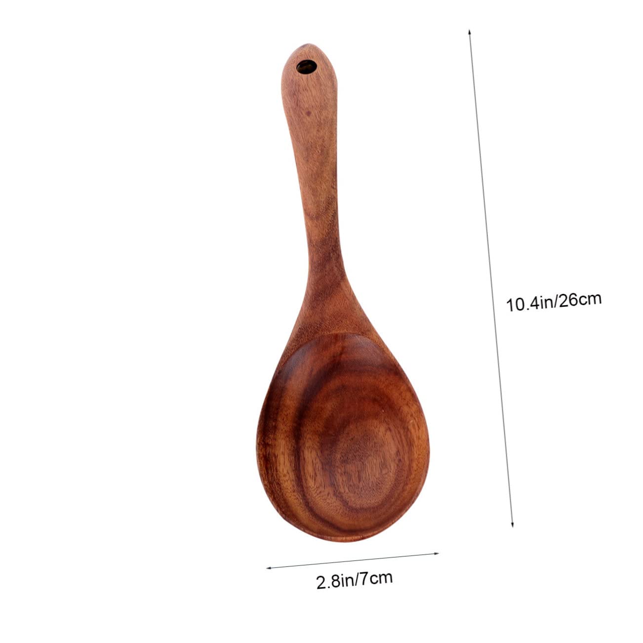 Ciieeo Long Handle Acacia Mangium Rice Ladle Wooden Rice Scoop Utensil for Soup and Porridge Ergonomic Design for Comfortable Handling Kitchen Tool for Daily Use