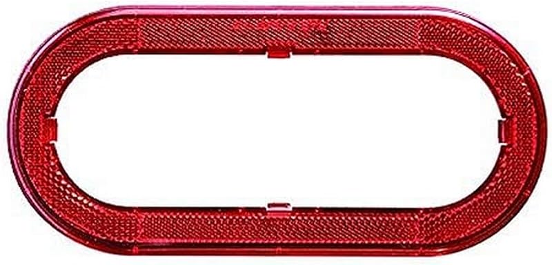 Anel refletivo vermelho Optronics para flange oval de 6" – 1 unidade