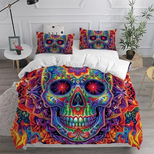 Housse de couette crâne en microfibre douce et durable - 6