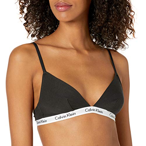 Calvin Klein Women's Carousel Triangle Bralette Bra, -black, M
