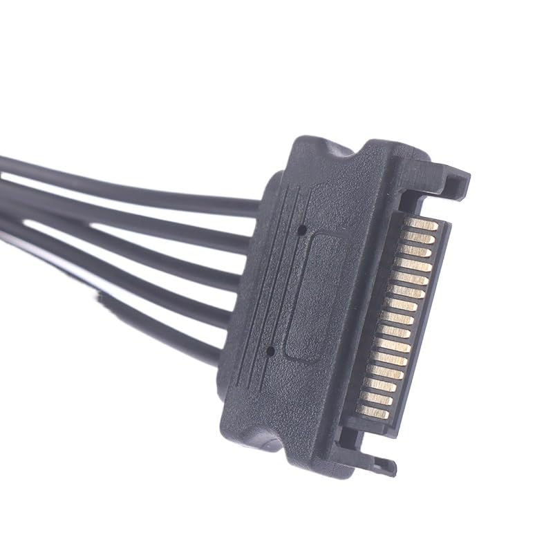 1pc SATA 15Pin Male to Female Power Extension Cable HDD SSD Supply for PC 20 CM