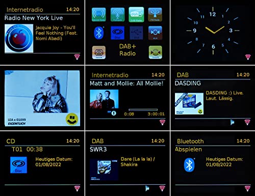 VR-Radio HiFi Anlage: Micro-Stereoanlage: Webradio, DAB+, CD, Bluetooth, App, 300 W, schwarz (Web Radio, HiFi Anlage mit DAB+ und CD, Uhr) – Bild 6