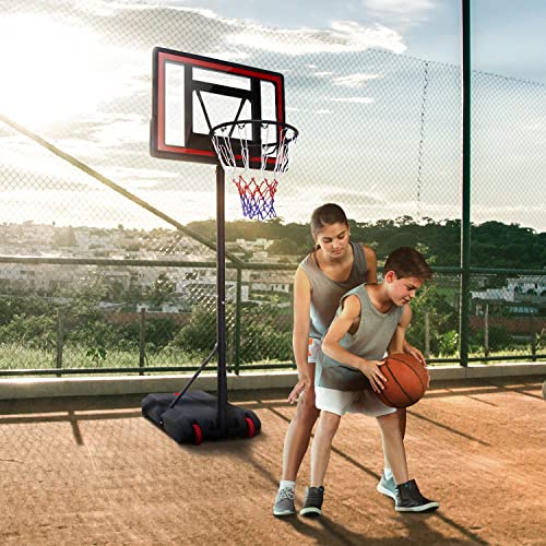 Basketballkorb Outdoor Kinder mit Ständer Rollen Inkl. Basketball + Pumpe verstellbare Korbhöhe 160 bis 210 cm höhenverstellbar Korbanlage Outdoor komplett Basketballanlage für Kinder - Image 8