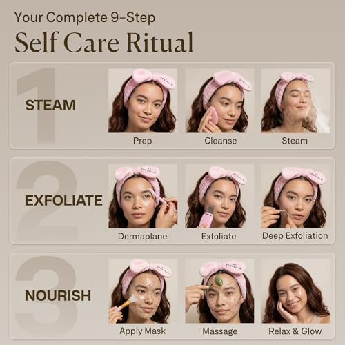 Image of Facial Steamer Spa Kit with Complimentary 17 Skin Care Tools | Face Steamer for Facial Deep Cleaning with Towel Warmer & Humidifier Mode| Self Care Gifts for Women, Spa Gifts, Birthday Gifts for Women