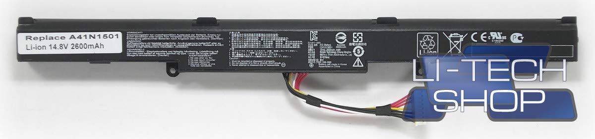 Batteria Compatibile 2600mAh per ASUS VIVOBOOKPRO N552VWFY082T Notebook Computer