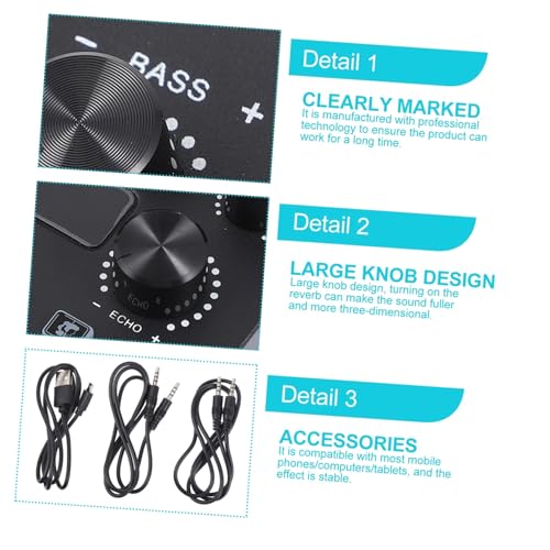 Mixeur audio portable et accessoires de traitement de voix pour diffusion live - 6