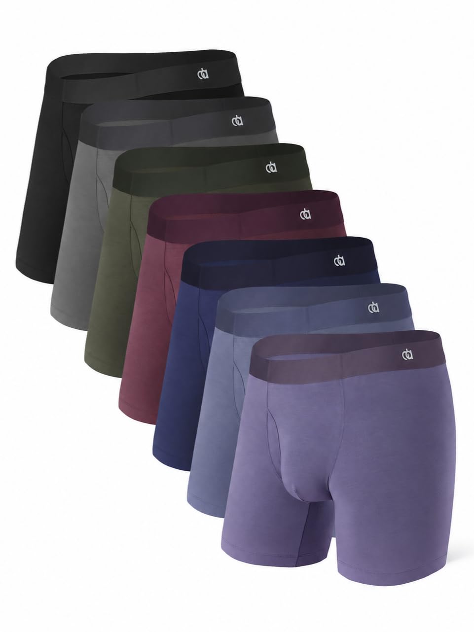 DAVID ARCHY Men's Modal Underwear Boxer Briefs Ultra Soft Stretch Slim Fit