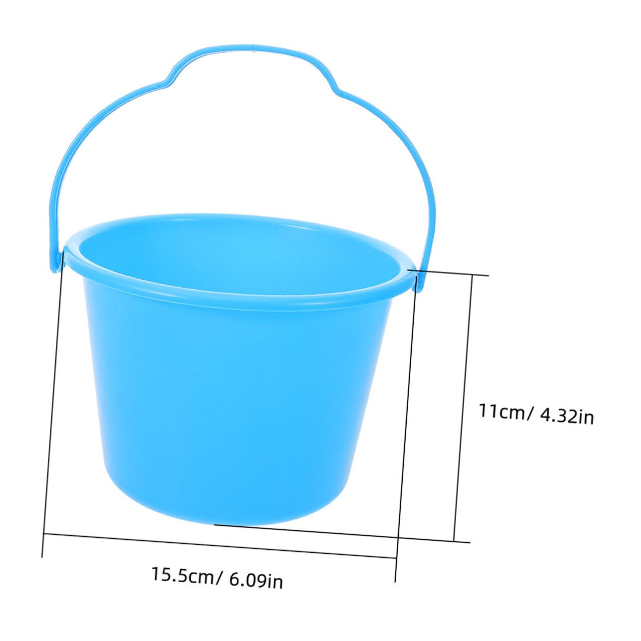 HANABASS 12PCS Beach Bucket Sand Pails for Material Versatile Beach Garden Fun for Learning Motor Skills Development