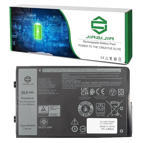 Image of 6WVHD 451-BDDY Laptop Battery Replacement for Dell Latitude 7230 Rugged Extreme Tablet T06H T06H001 Pro Rugged 12 Tablet RA02260 Series FNW8F 0VDDJY VDDJY 0JM6CX JM6CX 7.6V 35.6Wh 4457mAh