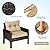 HAPPYGRILL 4-Piece Patio Furniture Outdoor Rattan Wicker Sofa Set with Cushions & Coffee Table with Tempered Glass Table Top and Storage Shelf