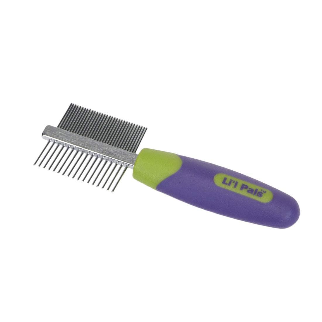 LI'L PALS Double-Sided Comb, Dog Comb, Dog Brushes for Grooming, Pet Brush, Dog Supplies, Puppy Supplies