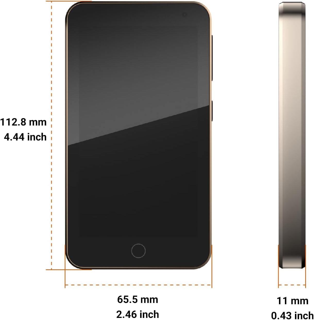 Aiworth MA567 MP3 Player dimensions