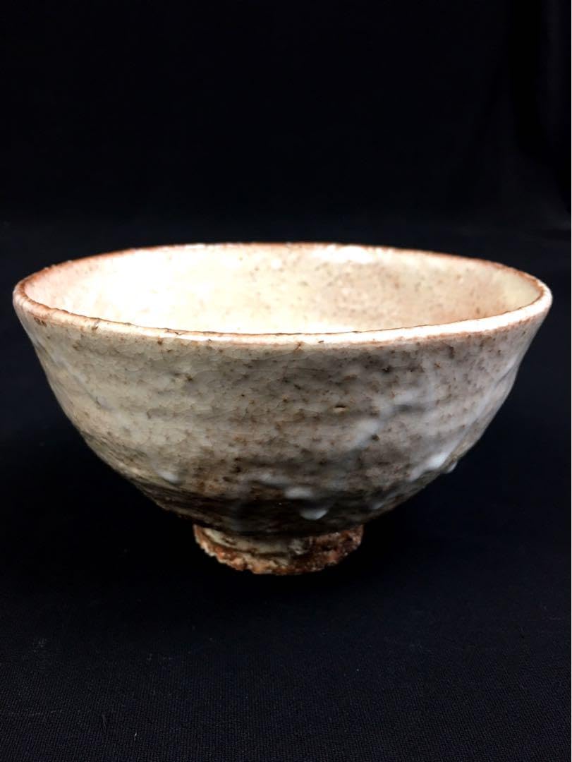 Amazon.co.jp: S65天鵬山・広瀬淡雅 萩茶碗・萩焼 共箱 茶道具