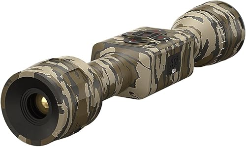 ATN MossyOak Thor LT - Alcance de camuflaje térmico ultraligero de caza con sensor térmico de 60 Hz, un tiro cero, 10 horas + batería de potencia