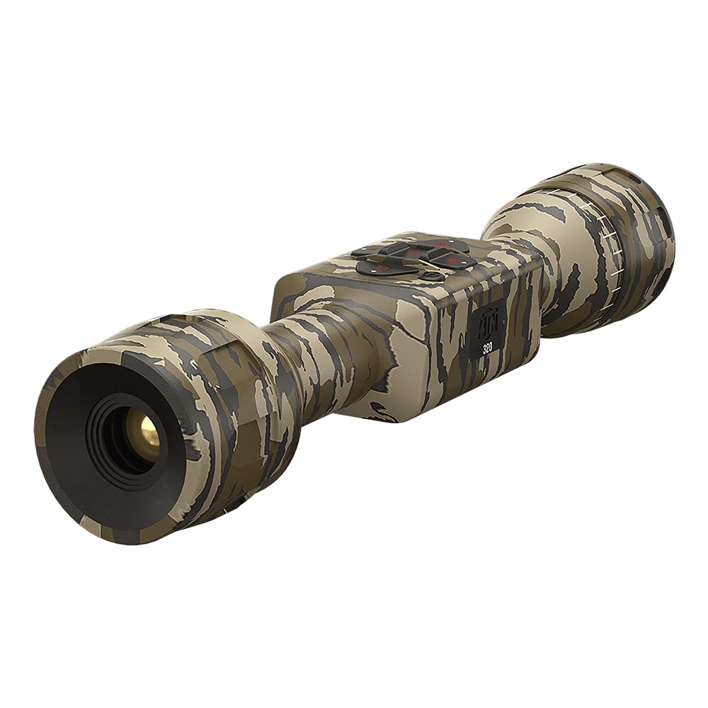 ATN MossyOak Thor LT Ultra Light Thermal Hunting Camouflage Scope w/ 60Hz Thermal Sensor, One Shot Zero, 10hrs+ Battery Power