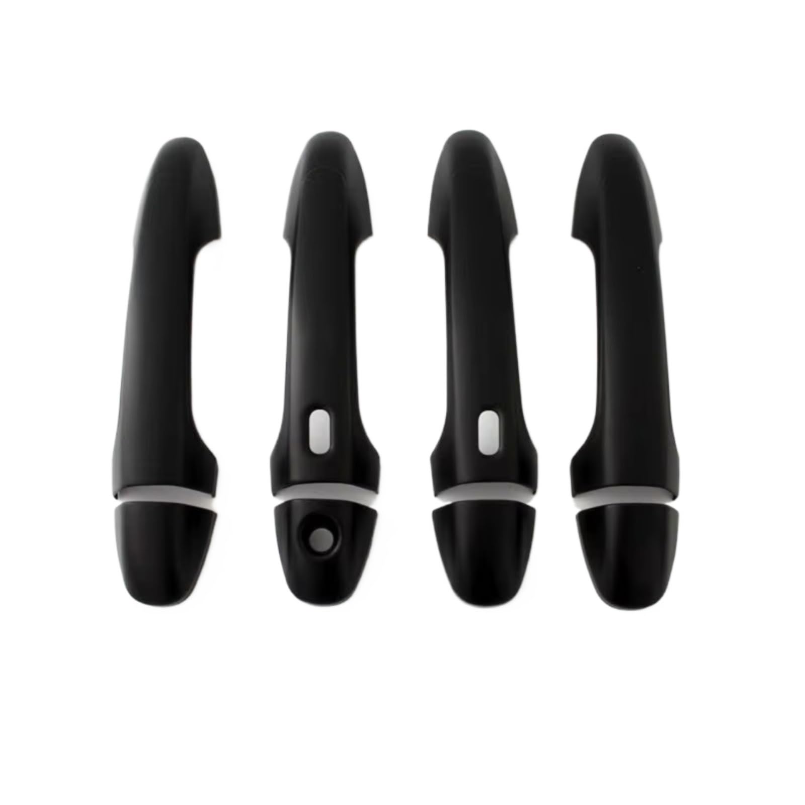 Jjrfvbgt One Color Door Handle Trim Compatible With Toyota For Innova For Rav4 2014 2015 2016 2017 2018 2019 Abs Parts Covers Car Exterior Door Handle Housing(Black 2 Smart Hole)