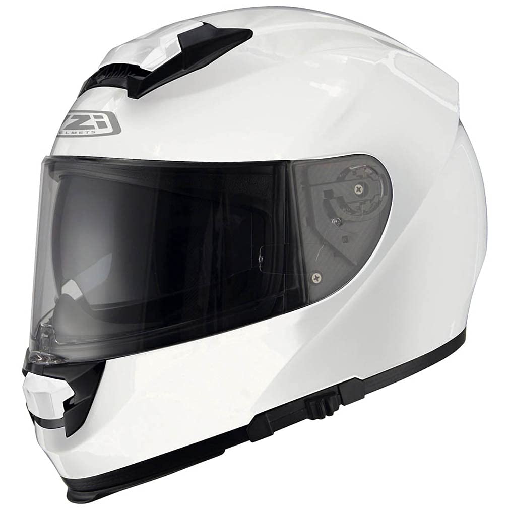 Casco de Moto NZI Eurus 2 Blanco - Casco Integral con Visor Solar | Unisex Hombre y Mujer Homologado ECE