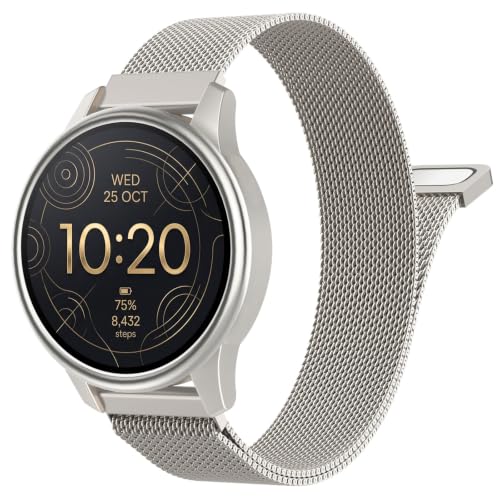Image of 18mm 20mm 22mm Metal Watch Band Compatible with Venu 3S /2S /4 /3 /Vivoactive 4S /Vivomove 3S /Forerunner 255S /265S /Vivoactive 6 /5 /3, Quick Release Stainless Steel Mesh Strap for Men Women