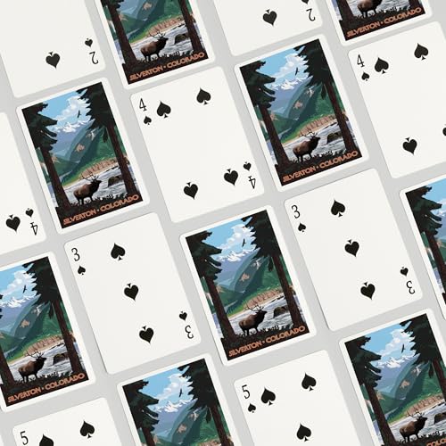 Baraja de Poker Silverton Colorado Elk 52 Cartas miniatura 4