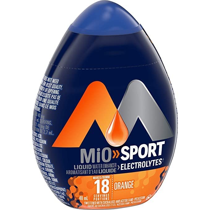 Miniatura 4 de MiO Sport - Potenciador líquido de electrolitos naranja, 1.6 fl oz1.6 fl. oz. (paquete de 3) Se envía desde Estados Unidos