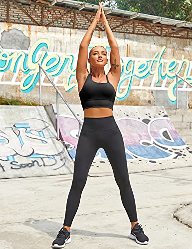 Image of MELYUM Longline Sports Bras for Women One Shoulder Workout Tank Tops with Built in Bra Supportive Crop Yoga Top Padded