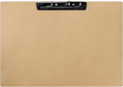 Acocony 11x17 Clipboard Landscape Extra Large Clipboard Hardboard with 8 Inch Jumbo Lever Clip 11 x 17 Clipping Board Log Color Pack of 1