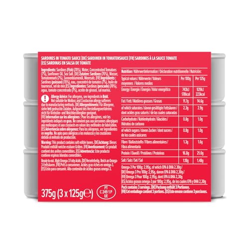 by Amazon Sardinen In Tomatensauce, 3x125g