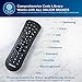 Philips Universal Remote Control for Samsung, Vizio, LG, Sony, Sharp, Roku, Apple TV, RCA, Panasonic, Smart TVs, Streaming Players, Blu-ray, DVD, Simple Setup, 4-Device, Black, SRP9141A/27