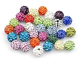shamballa perlen armband Shamballa-Perlen, 10 mm, verschiedene Farben, verschiedene Farben, 100 Stück