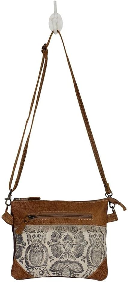 Myra Bag Nifty Small & Cross Body Bag Upcycled Canvas & Leather S-2600
