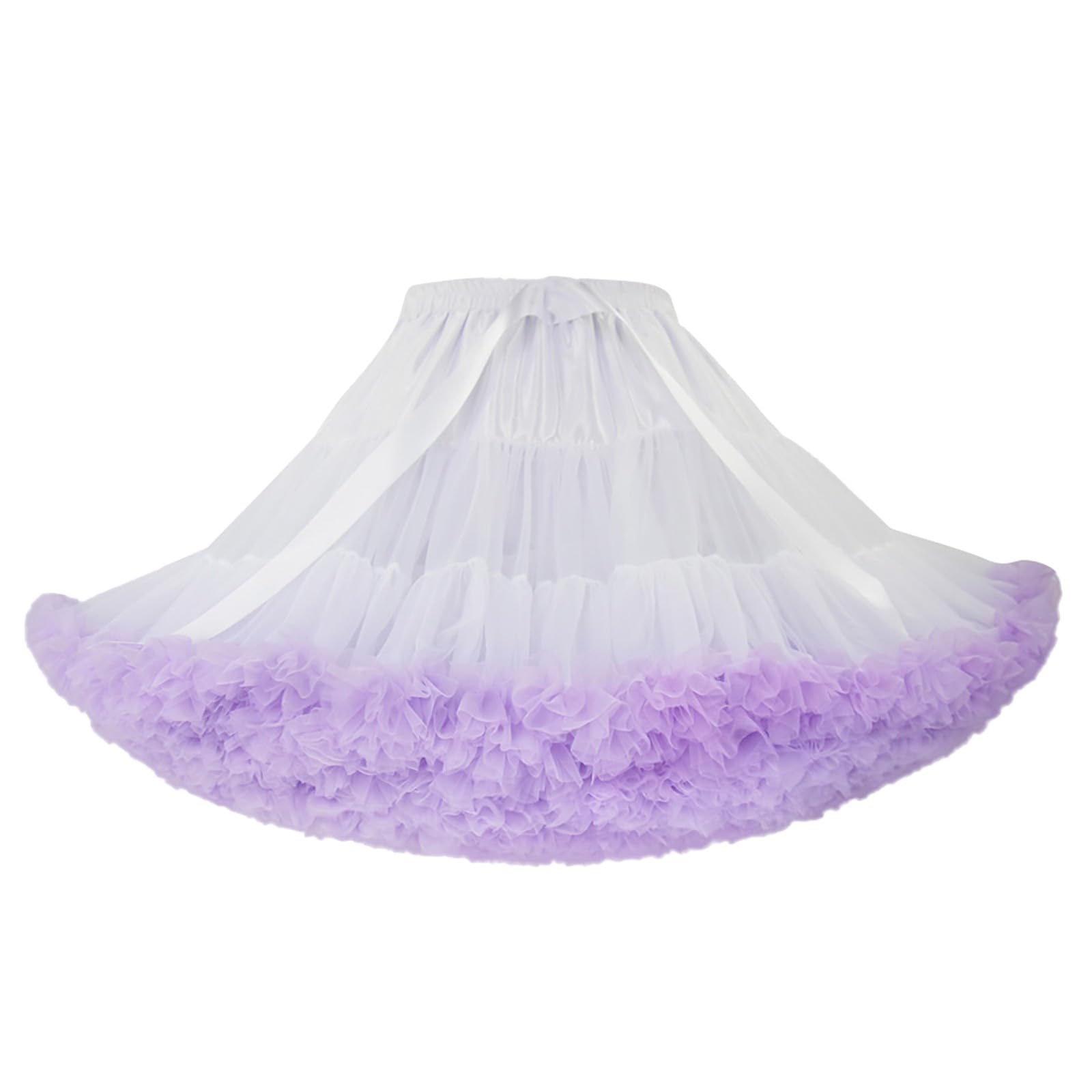 Cocila Jupe Tutu en Tulle à Trois Couches pour Adultes Skirt Princess Ballet Dance Pettiskirts Underskirt Features: Tutu De Danse Fille Costume Carnaval Adulte Femme Asymétrique Jupon Court Longue