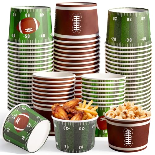 REDWORD 60PCs Football Party Supplies, 9oz...