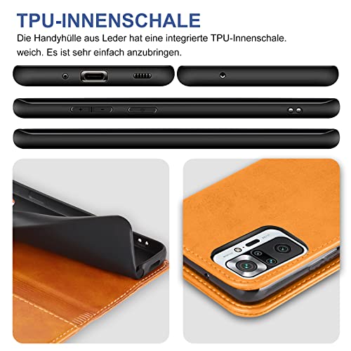 Étui de protection Note 10 Pro anti-choc avec porte-cartes en cuir - 7