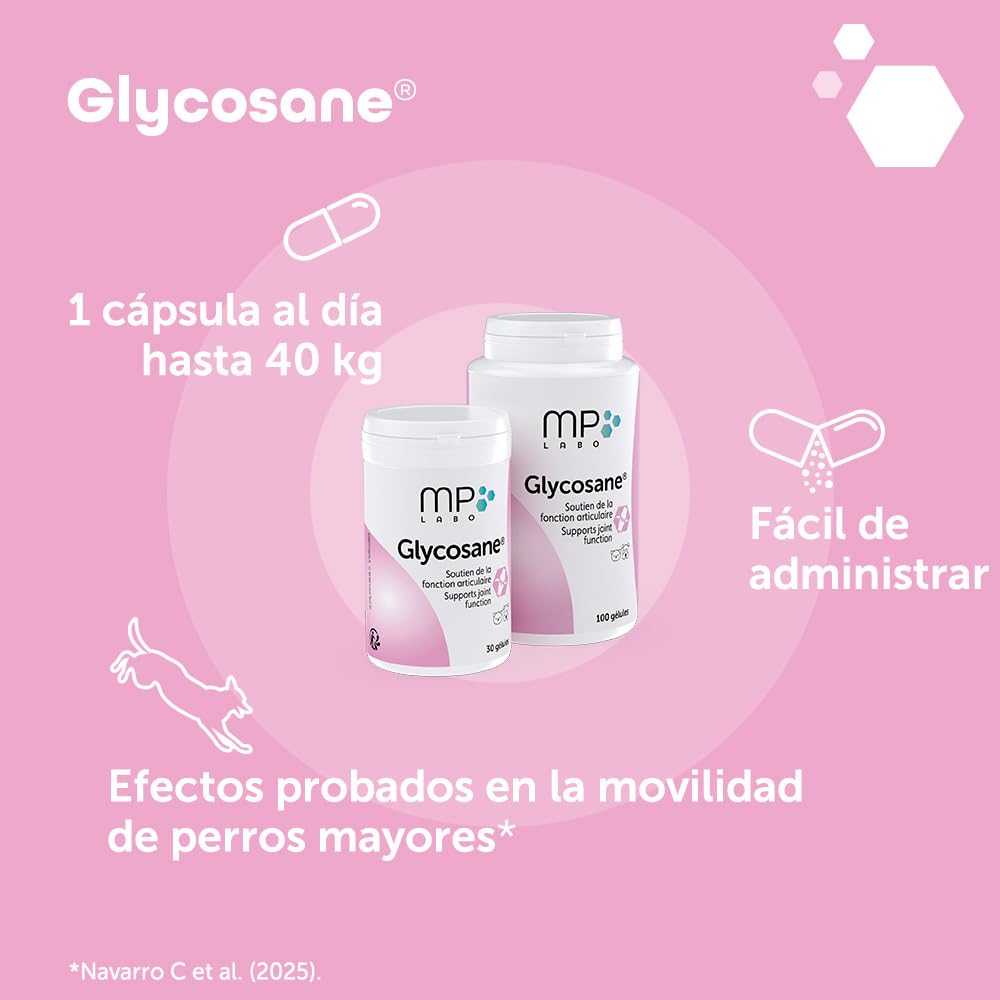 MP Labo Glycosane® 100 cápsulas - Mantenimiento de la función Articular - Perro y Gato