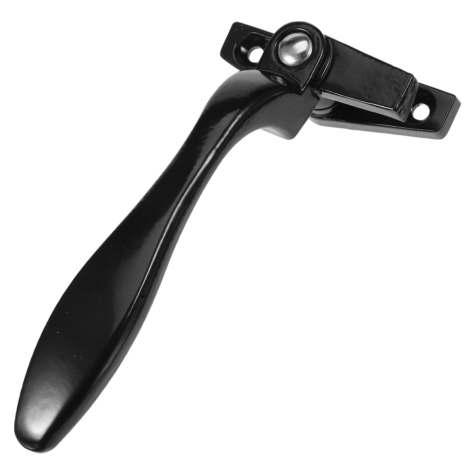 Manija de ventana abatible de acero inoxidable negro para puertas correderas derechas