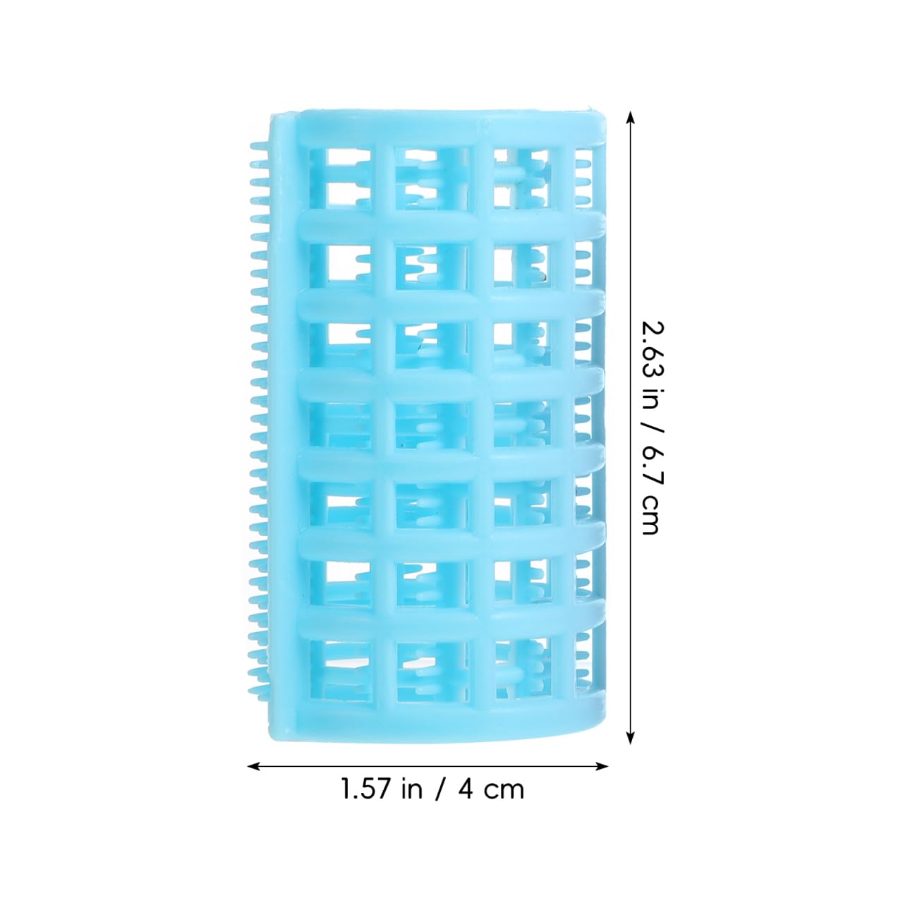 12 Pcs Hair Rollers with Covers - Heatless Plastic Curler Set for Long Medium Short Volume Vented Salon Styling Tools for Bangs 2.51 x 1.73 In