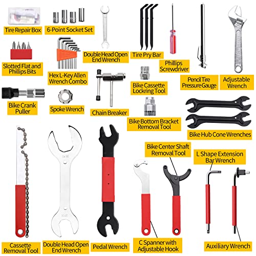 Ruby.Q RU-0035 Bike Tool Kit, 44Pcs Professional Bike Repair Tool Kit thumb #1