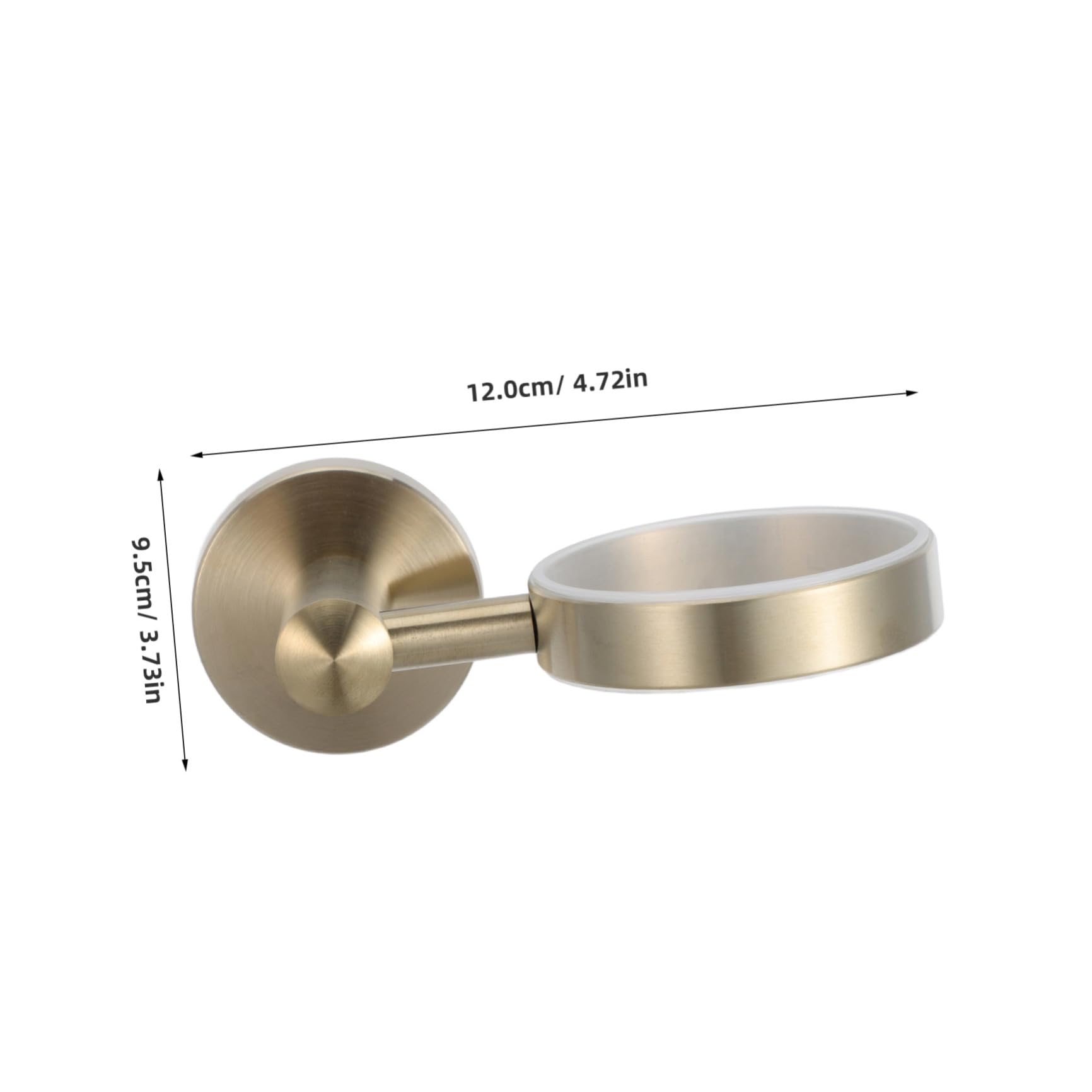 Portacepillos de Dientes Montado en Pared, Acero Inoxidable Vaso