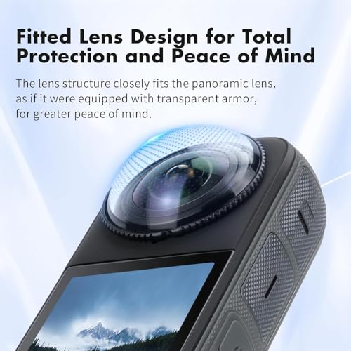 Image of Action Pro Premium Lens Guard Compatible with Insta360 X4 Camera Accessories Scratch-resistant Optical coated High transparency Lens Guard, anti-scratch protectors Knob Mount