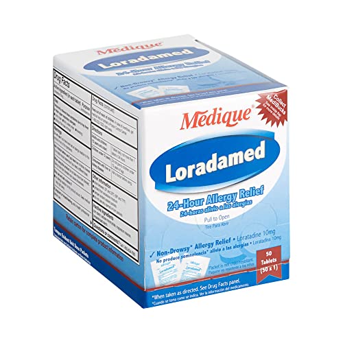Medique Loradamed Allergy Relief 10 mg Loratadine Tablet, 1 per Box