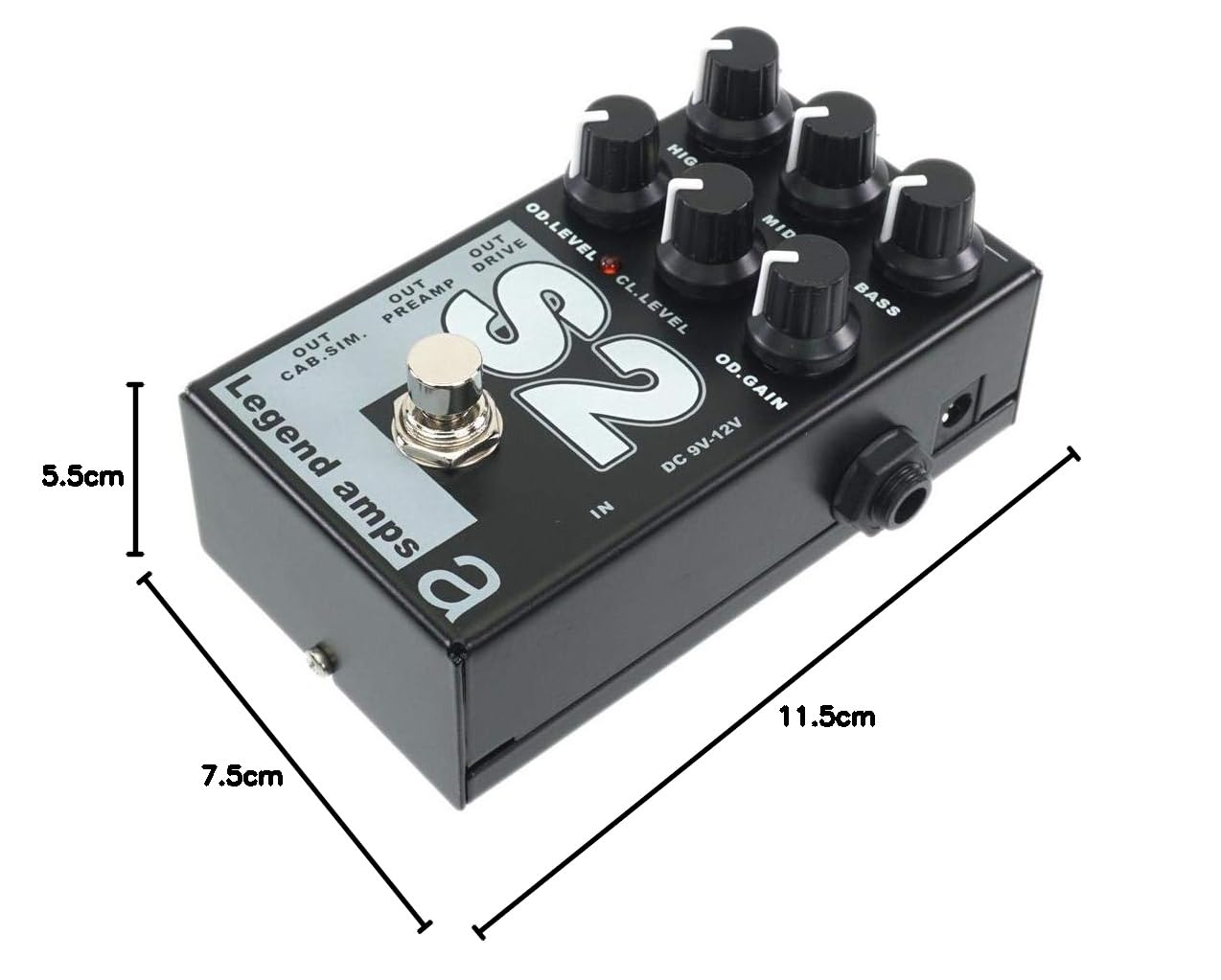 AMT S2-2 canali JFET preamplificatore/distorsione per chitarra con Cab.Sim (Soldano Emulate)