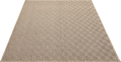the carpet Kansas Outdoor Teppich – Wetterfester Indoor & Outdoor Teppich im Jute-Look für Balkon, Terrasse, Garten… – Ansicht 3