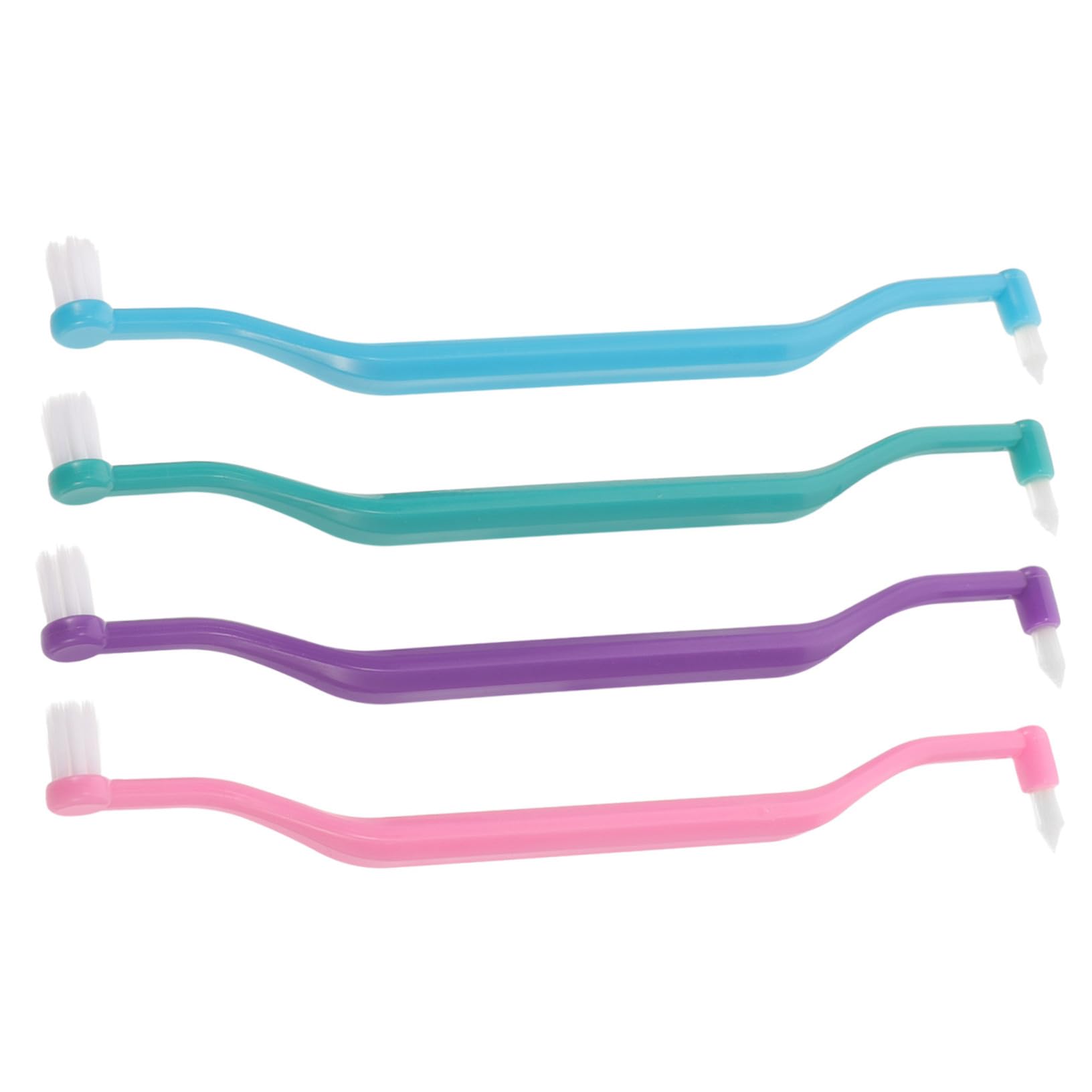 FRCOLOR 20stücke Teiliges Doppelköpfiger Ergonomische Manuelle Zahnbürsten Für Interdentalreinigung Und Umfassende Zahnpflege Für Zuhause Und Unterwegs