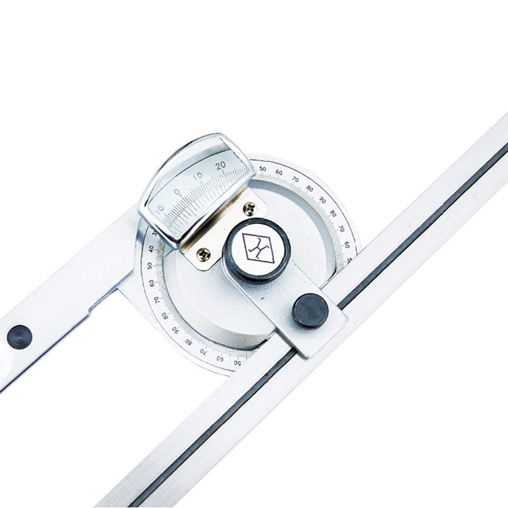 YADSHENGStainless Steel Angle Protractor Measuring Universal Angle Ruler 0-320 Degrees 360 Degrees Inside Protractor Protractors (Color : Silver, Size : 0-360°)