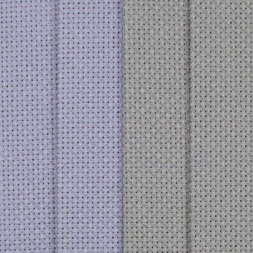 Image of KCS 4 pc of 12 inch x 18 inch(30cmx45cm) 14CT Counted Cotton Aida Cloth Cross Stitch Fabric (Light Steel Grey+Medium Grey)