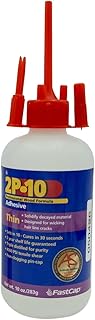 FastCap 2P-10 Thin Super Glue Adhesive for Tight and Small Spots - All Purpose Application - 4000 PSI Tensile & Sheer - 10 oz. - 80116