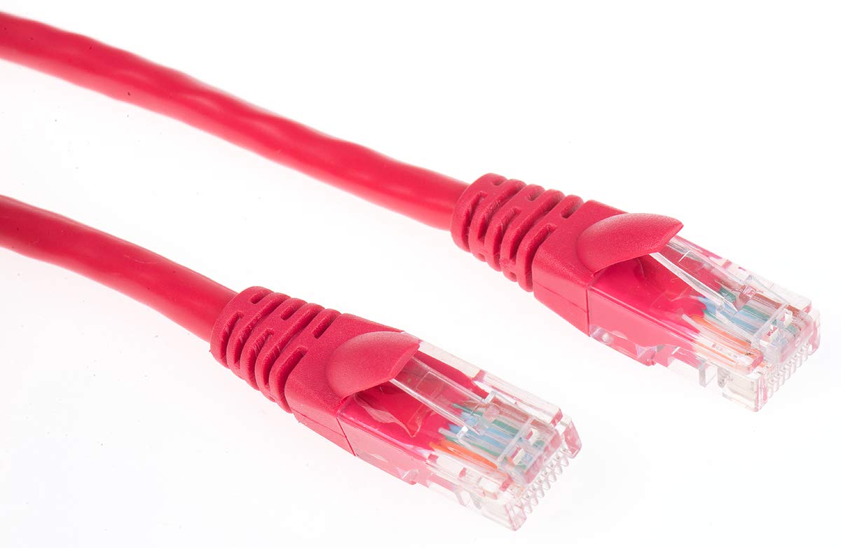RS PRO Câble Ethernet Cat.5e, 10 m, rouge, fiche A RJ45 U/UTP, B RJ45, PVC